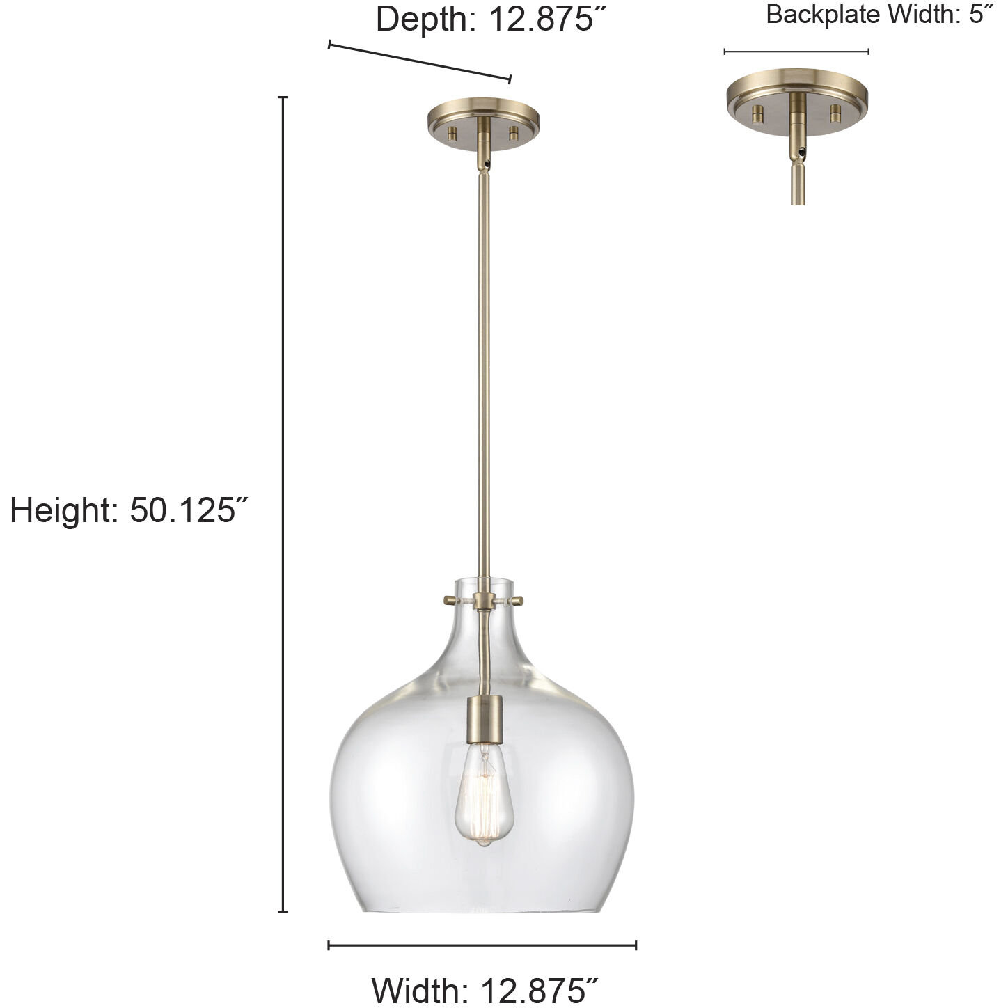 None 1 Light 13 inch Matte Black Pendant Ceiling Light